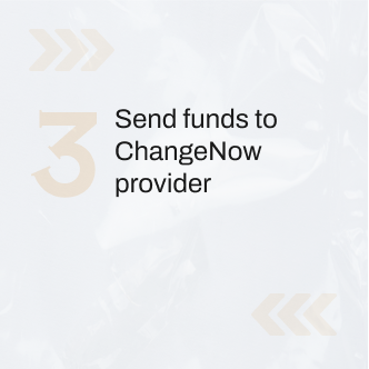 Send funds to ChangeNow provider